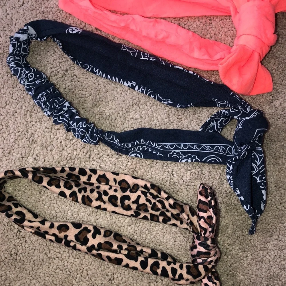 Girls Kids Head bands‎ headbands Hair Ties Accessories Lot (6) Bunny Ears